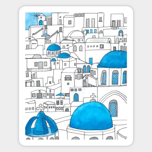 Santorini Magnet